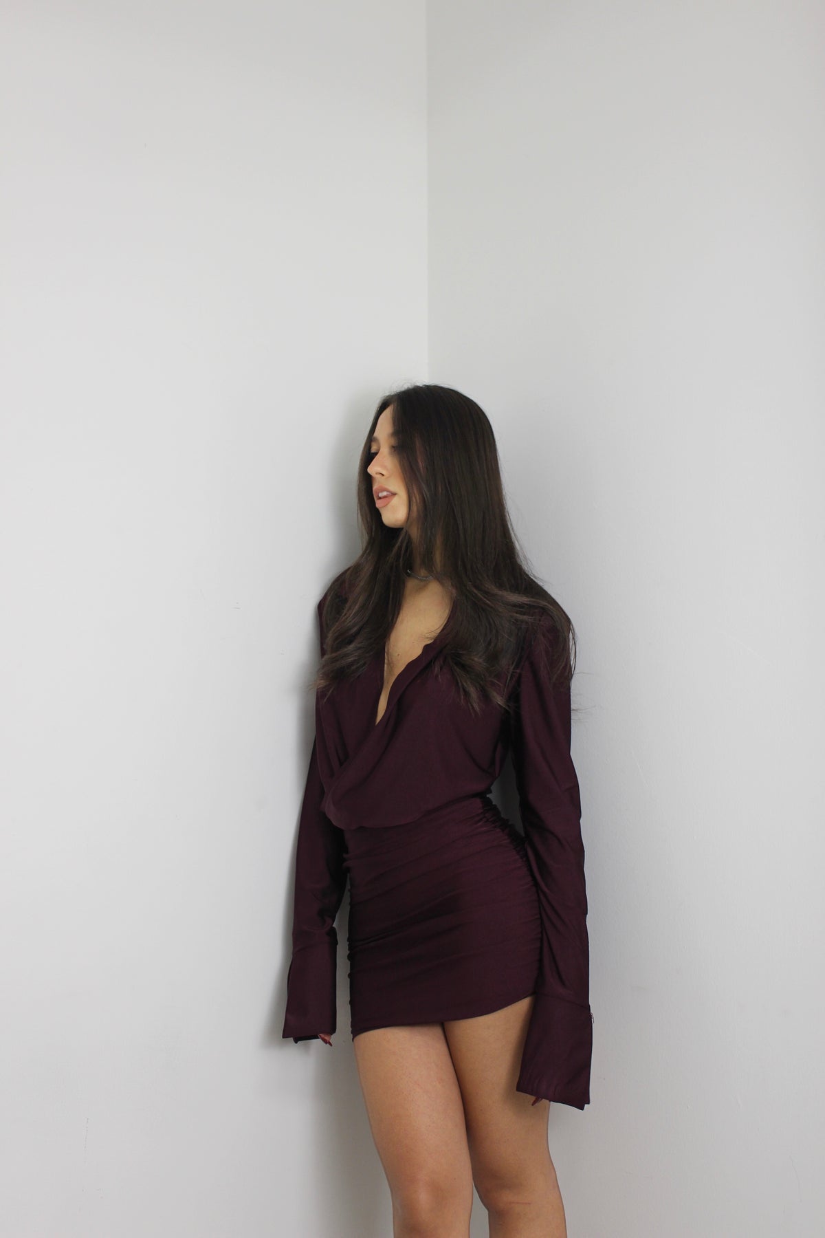 Abito Lexi burgundy