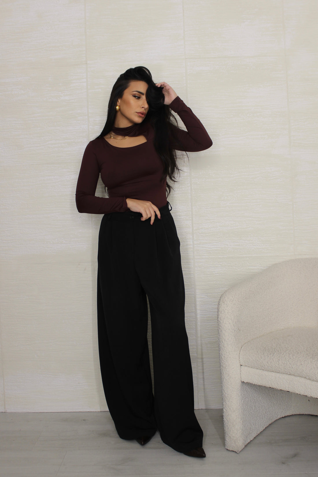 Pantalone ampio nero