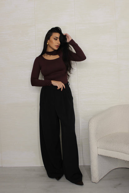 Pantalone ampio nero