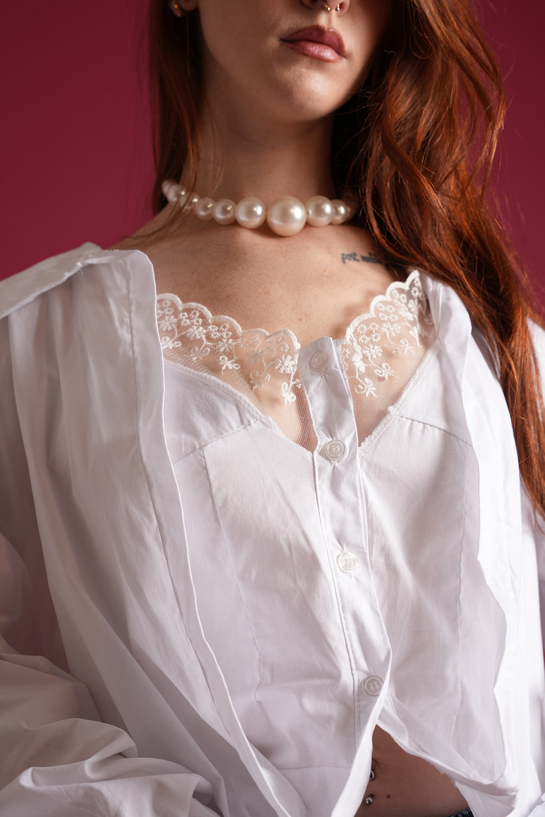 Blusa con top