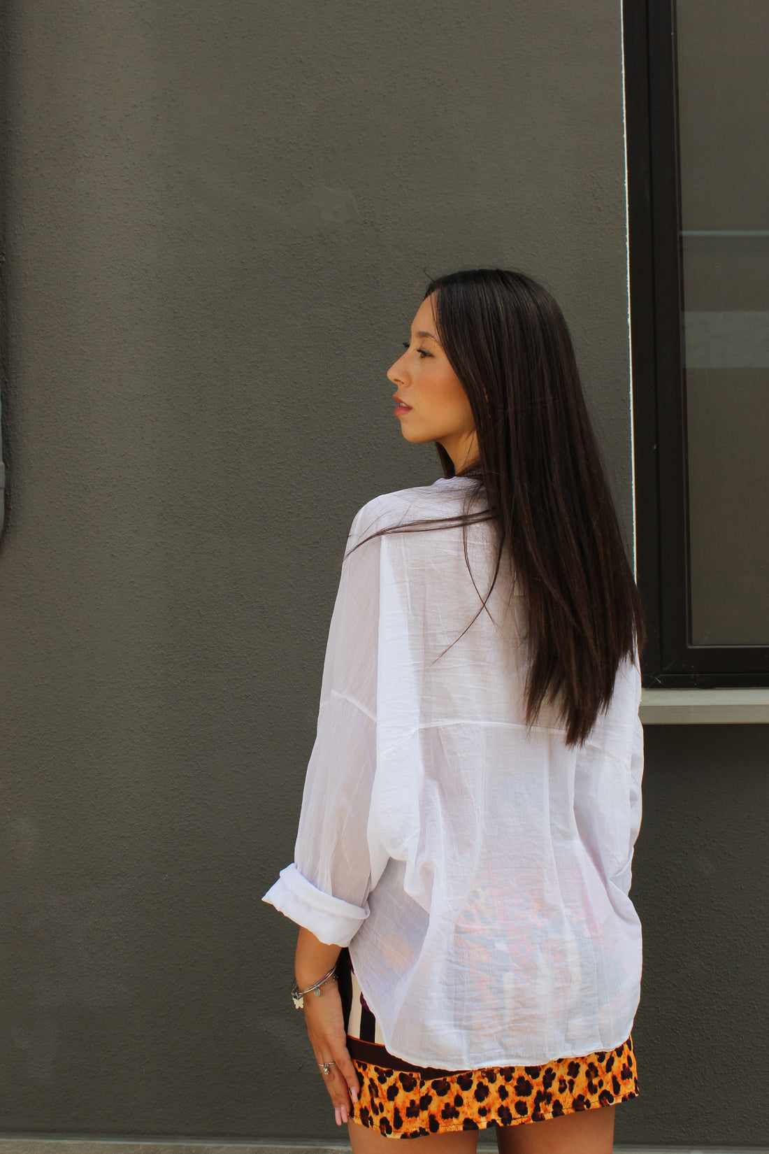 Camicia 100% cotone bianca