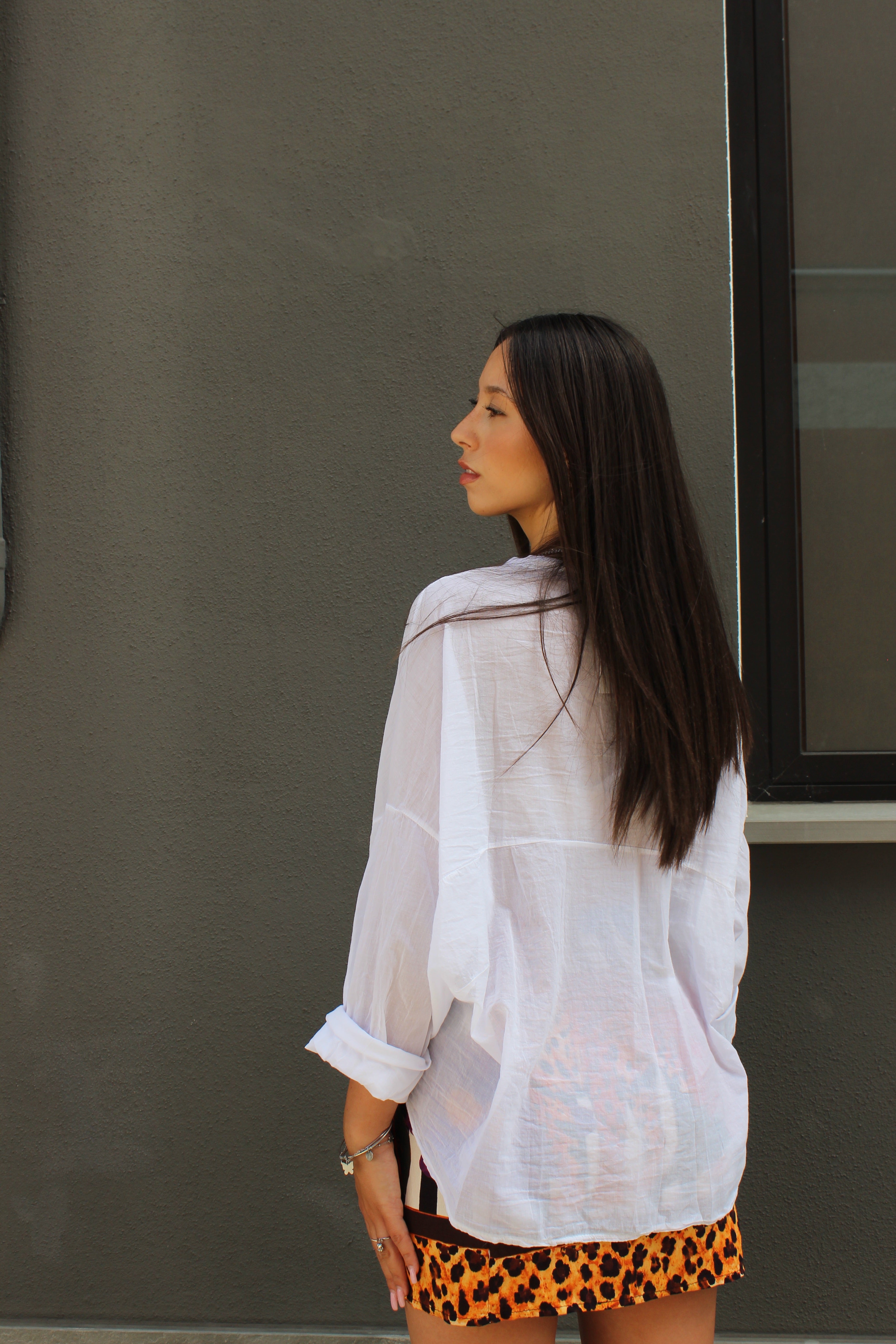 Camicia 100% cotone bianca