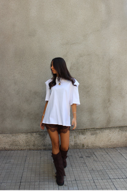 T-shirt baseball bianca