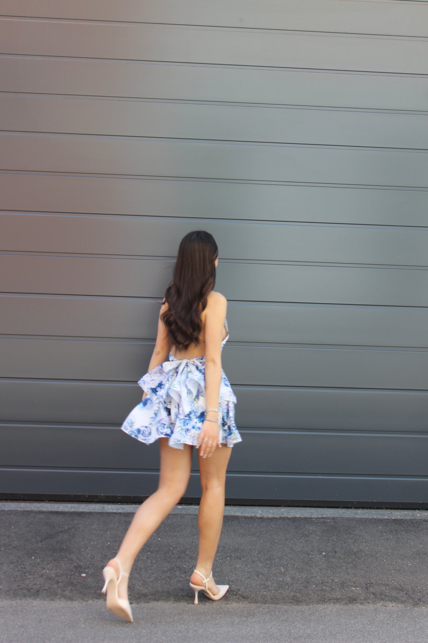 Abito Flowers blu