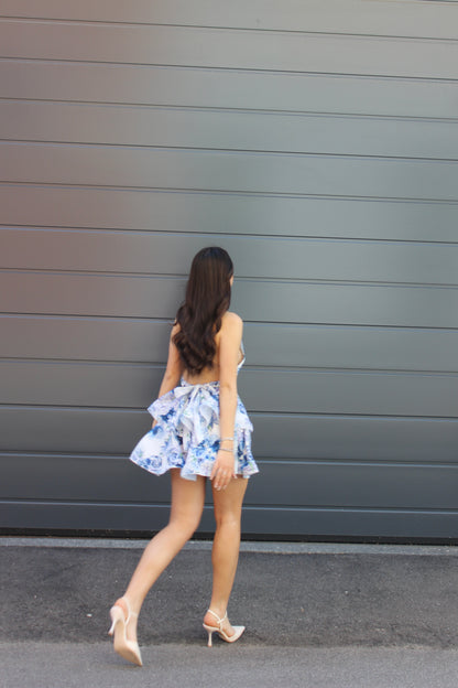 Abito Flowers blu