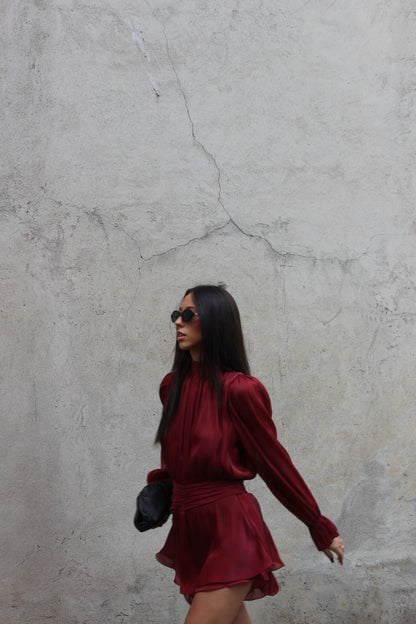 Playsuit Grace cherry