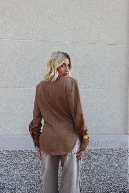 Camicia Avvitata Camel