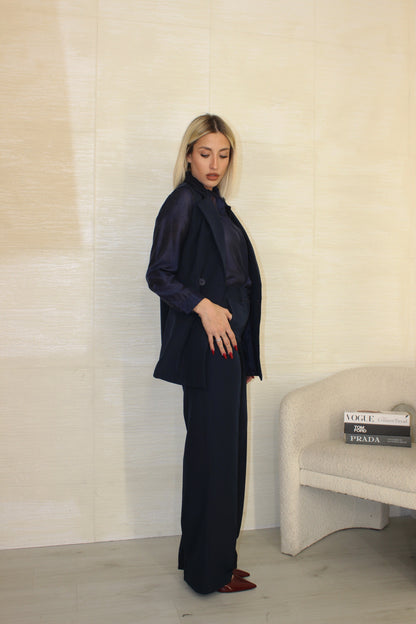 Completo Gilet doppio petto Blu
