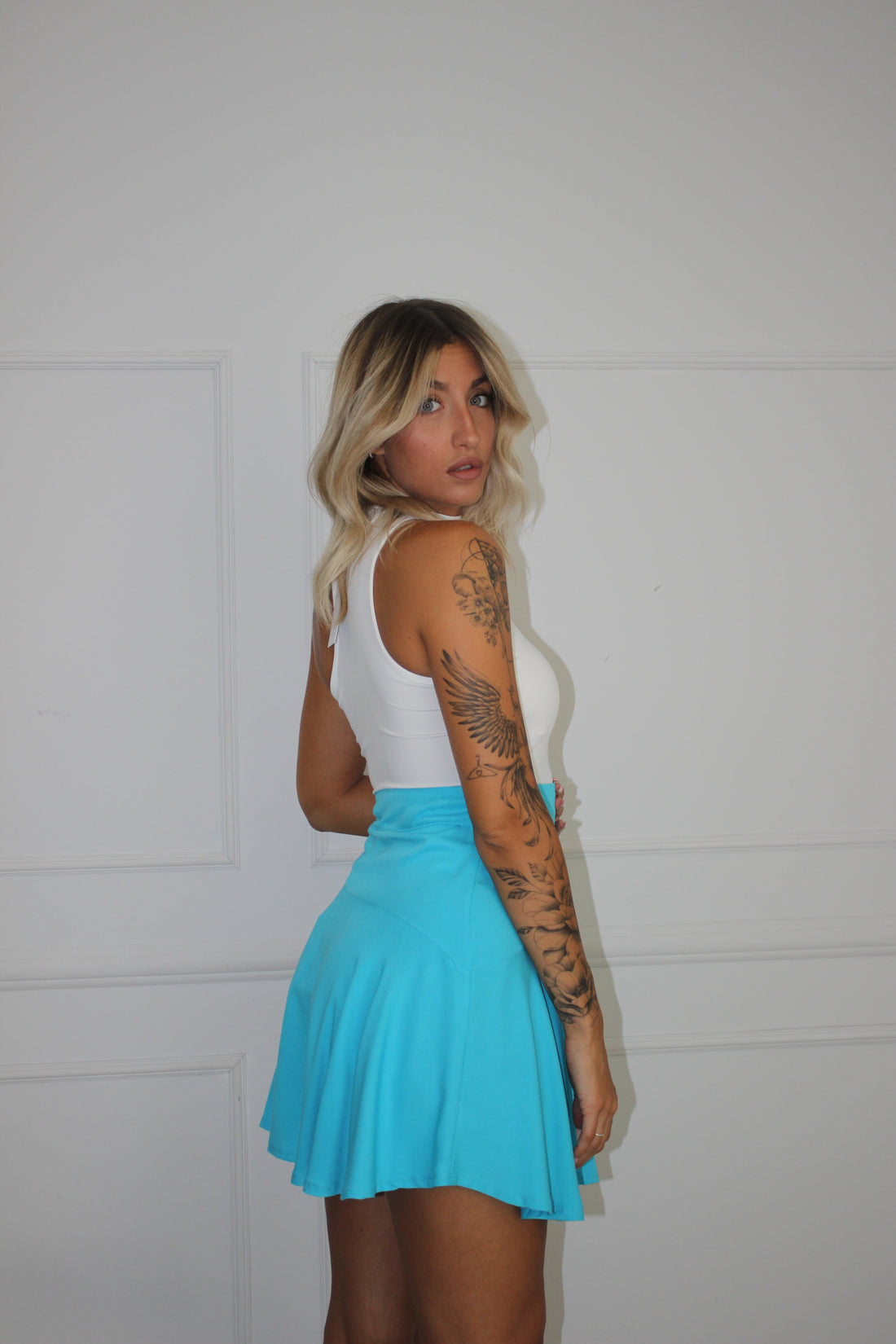 Gonna Ampia Azzurro