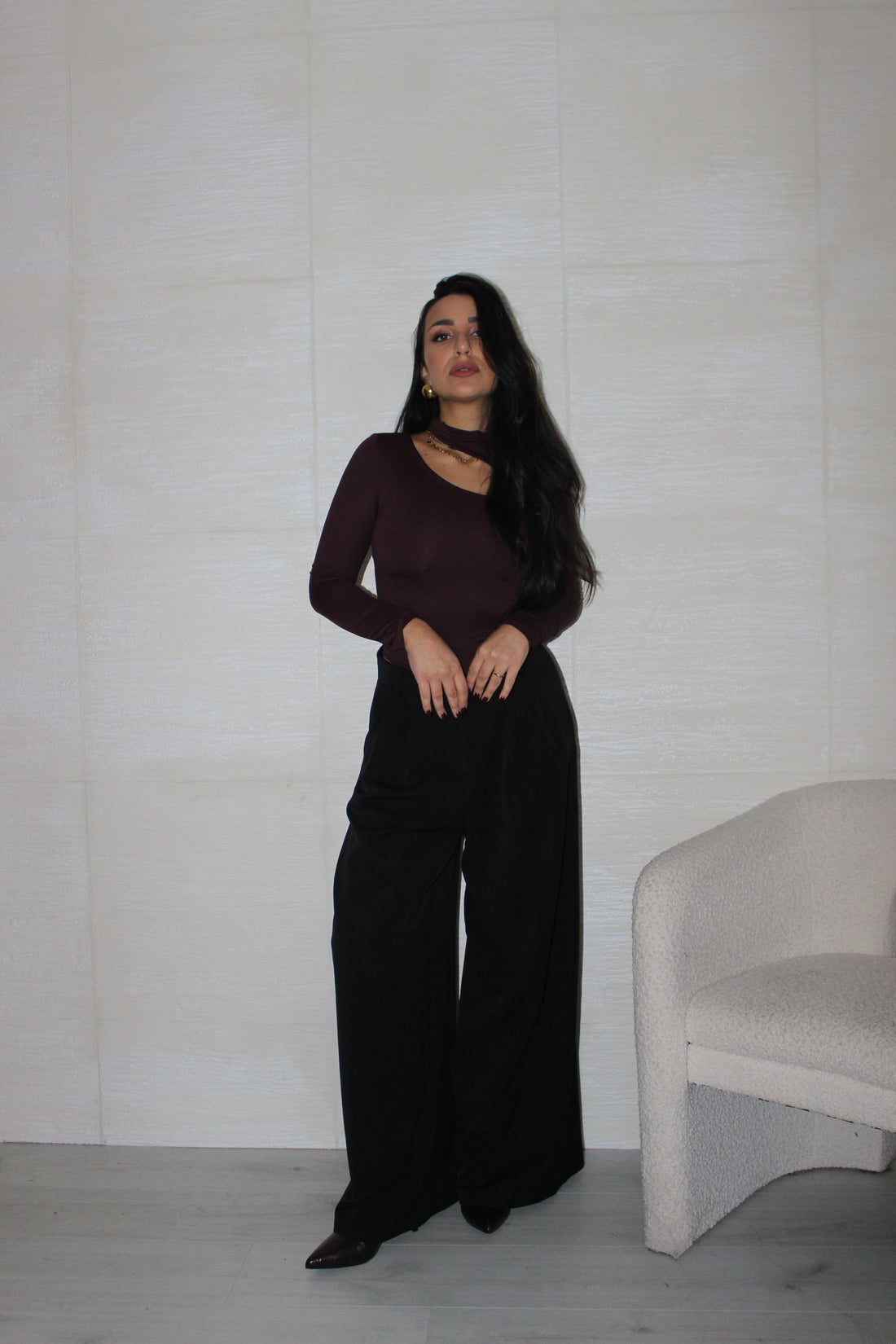 Pantalone ampio nero