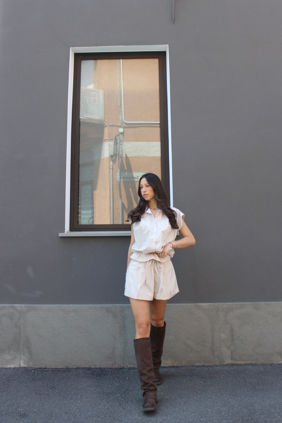 Coordinato 100% Cotone Beige