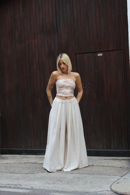 Pantalone viscosa Panna