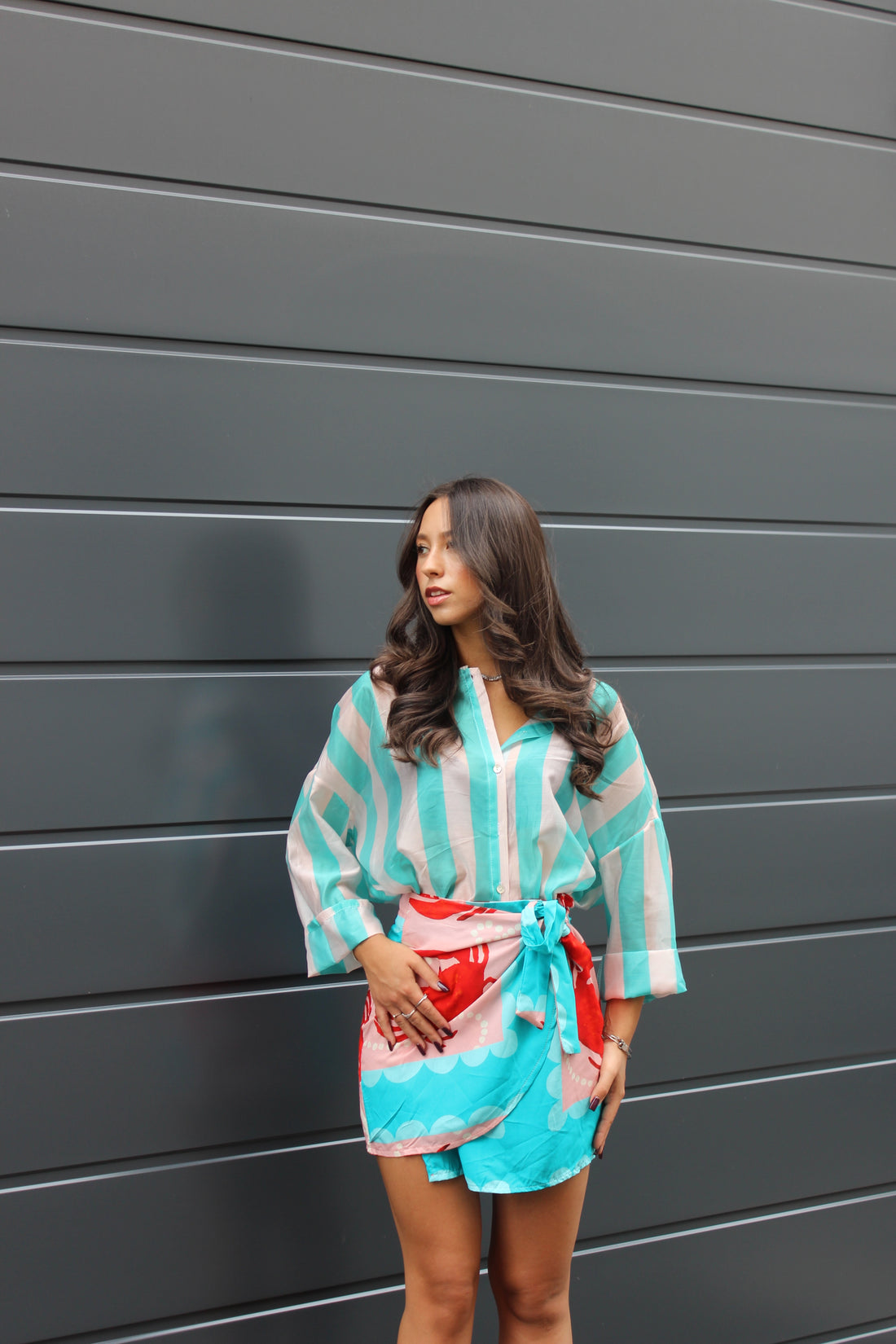 Camicia lines azzurro