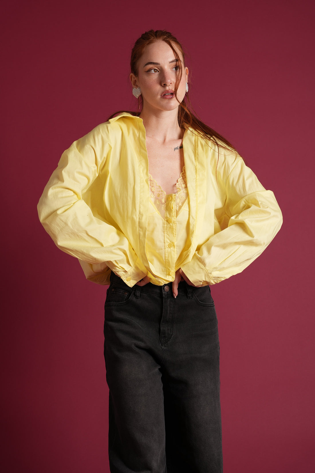 Blusa con top
