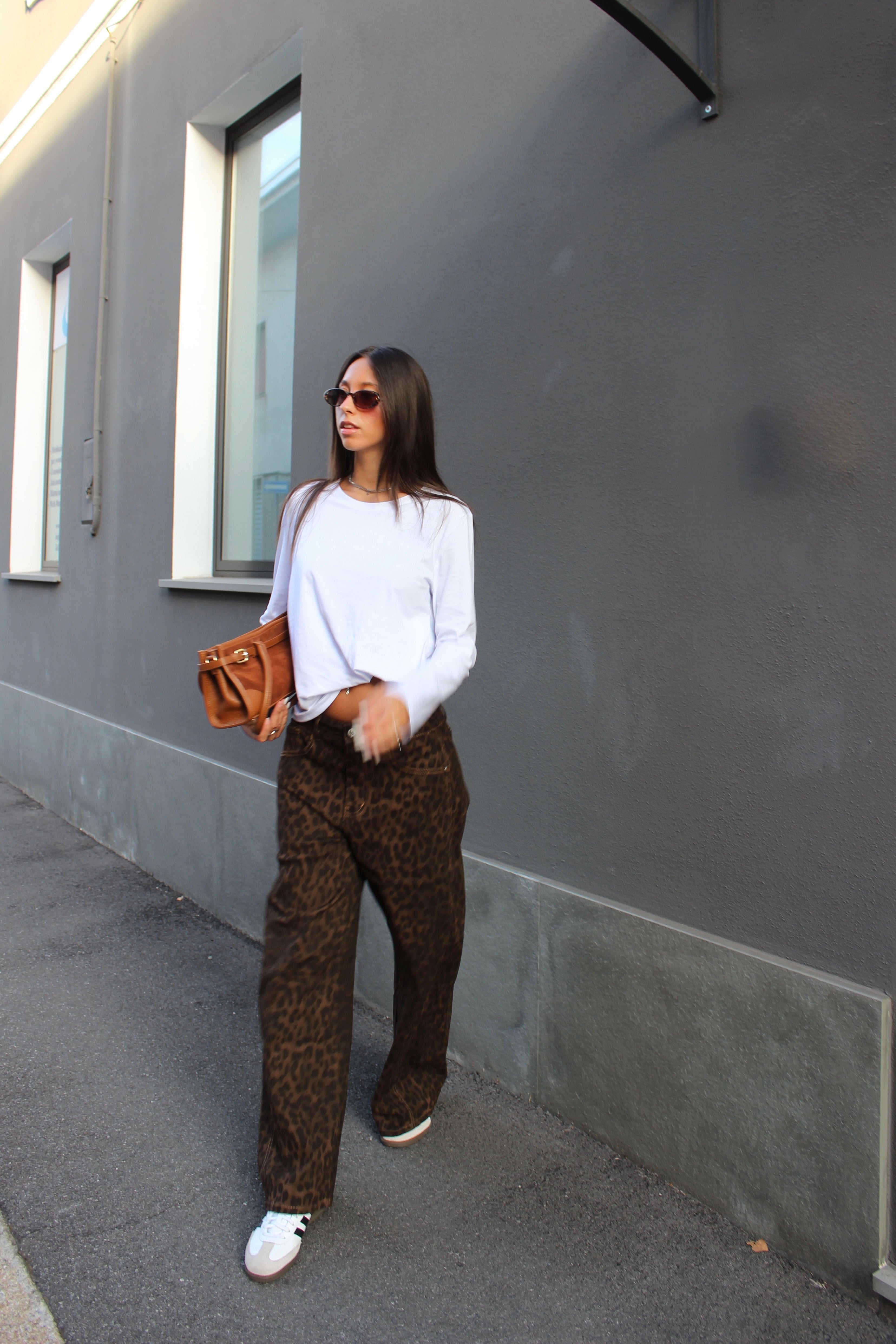 Jeans leopard ballon