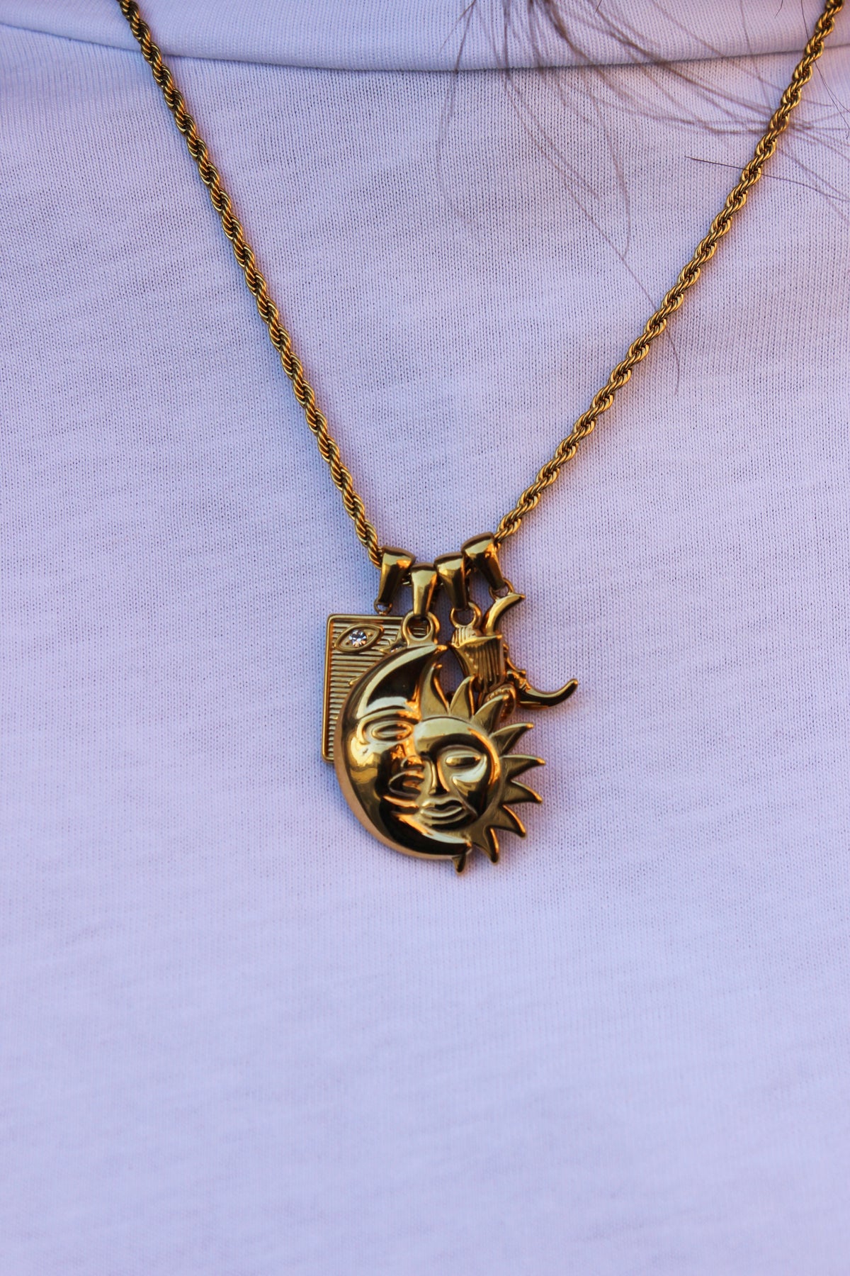 Collana charm oro