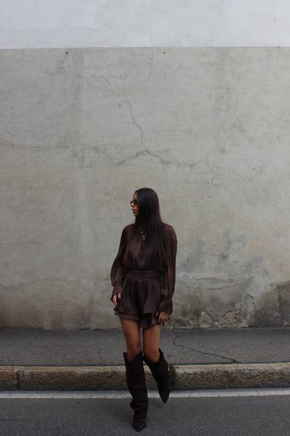 Playsuit Grace cioccolato