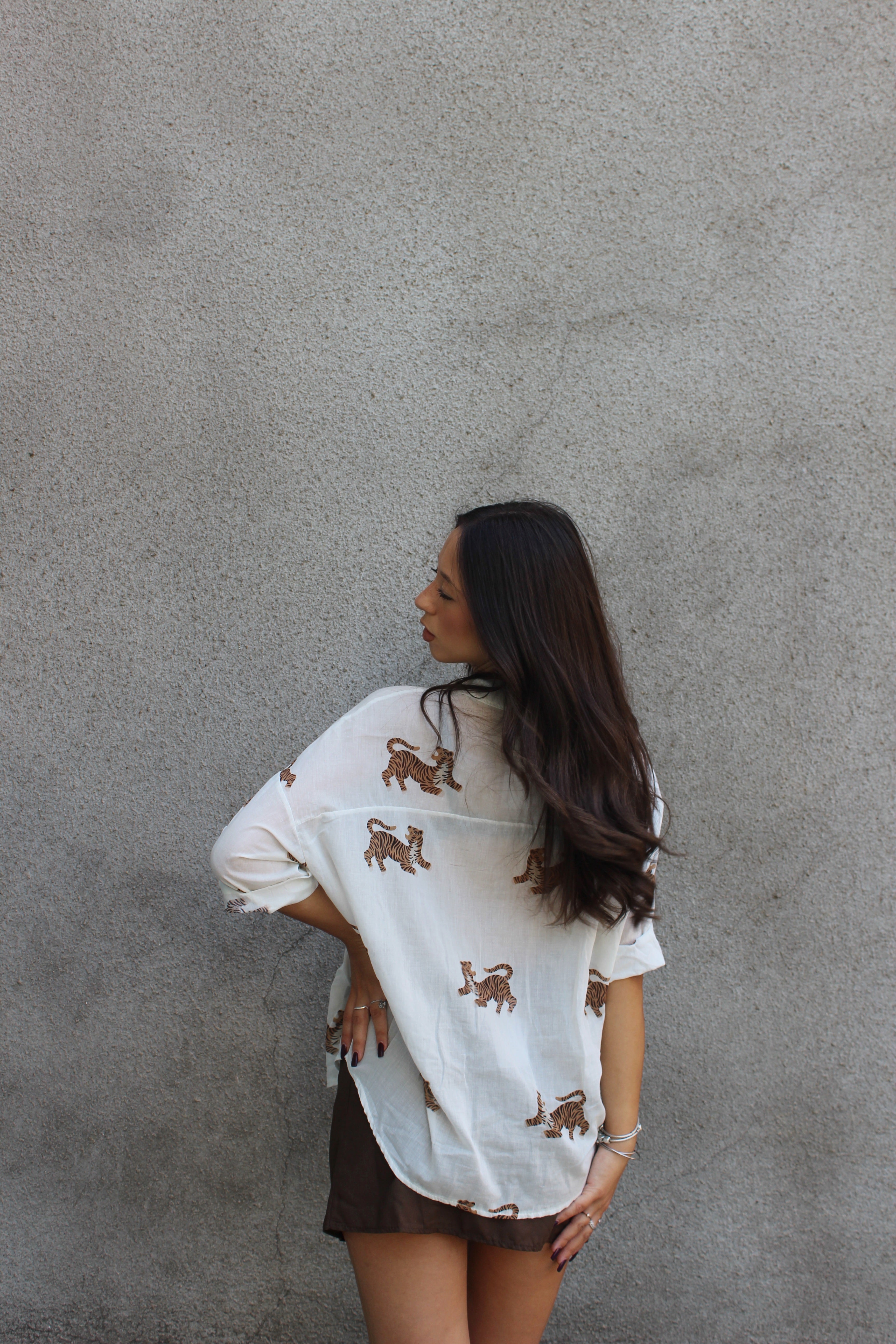Camicia 100% cotone tiger
