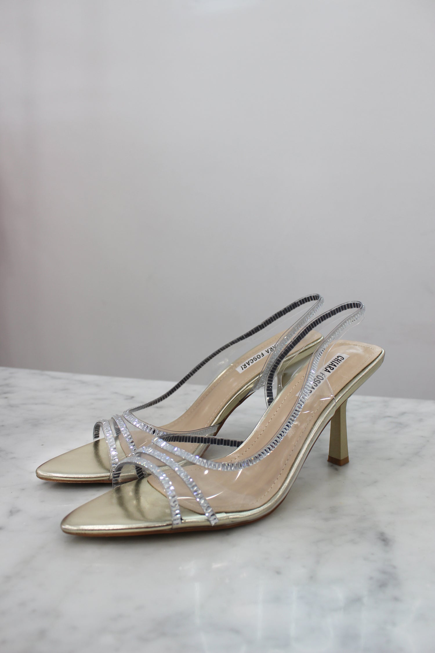 Décolleté Strass gold