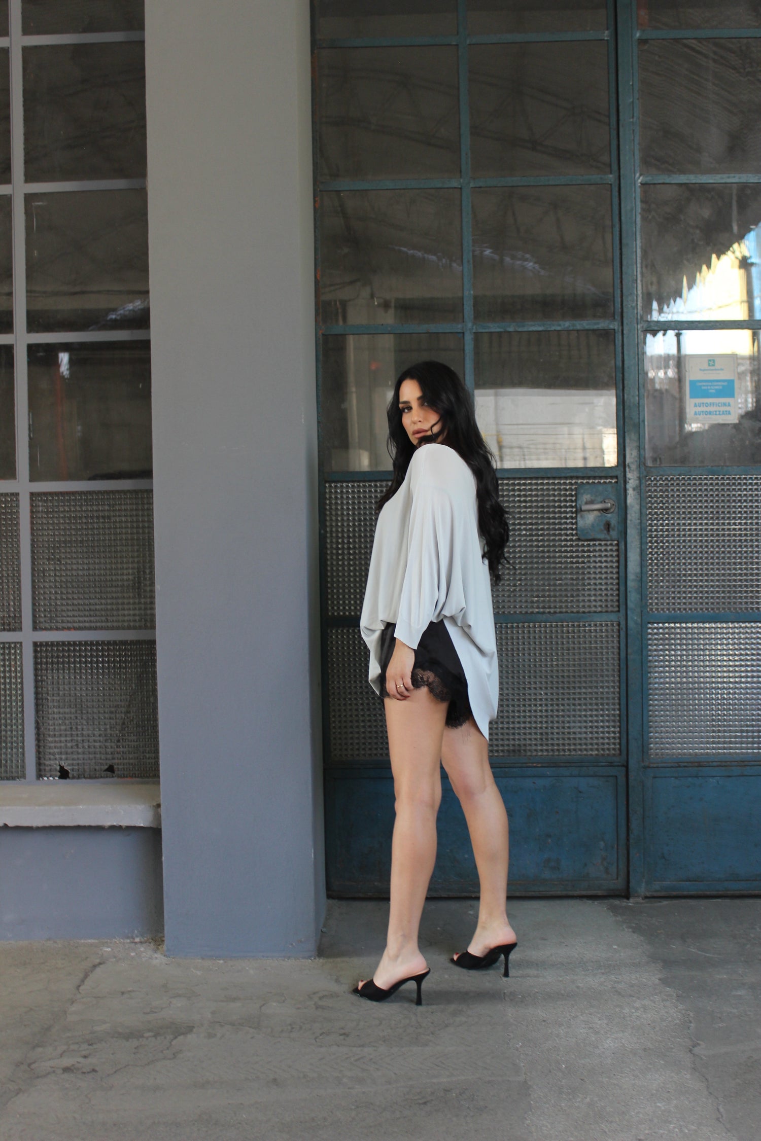 Maxi maglia in filo