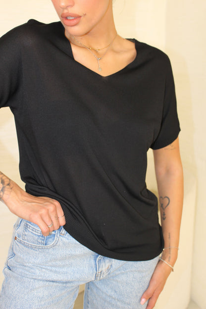 Maglia Viscosa Nero