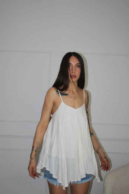Blusa plissè Nero