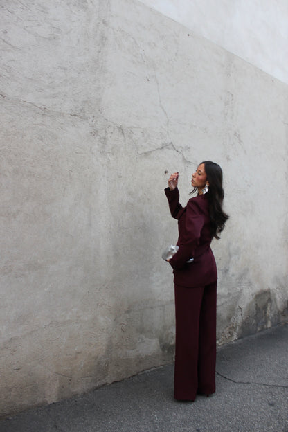 Tailleur veronique burgundy