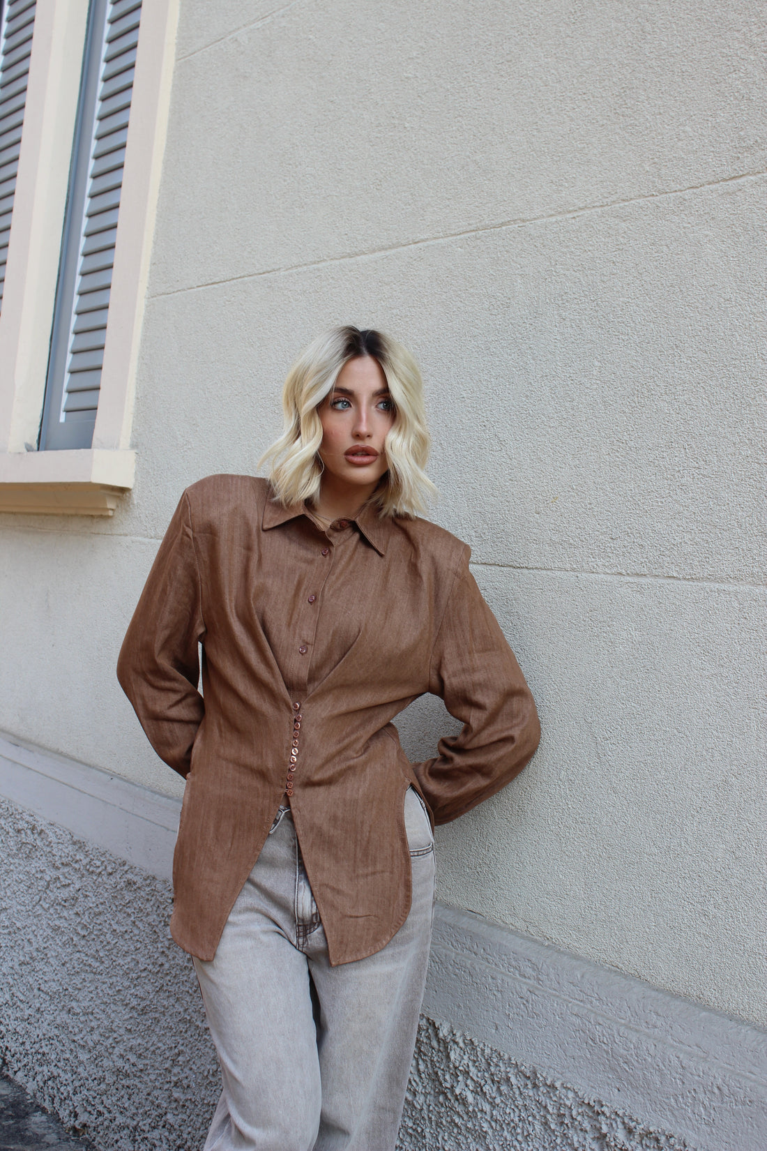 Camicia Avvitata Camel