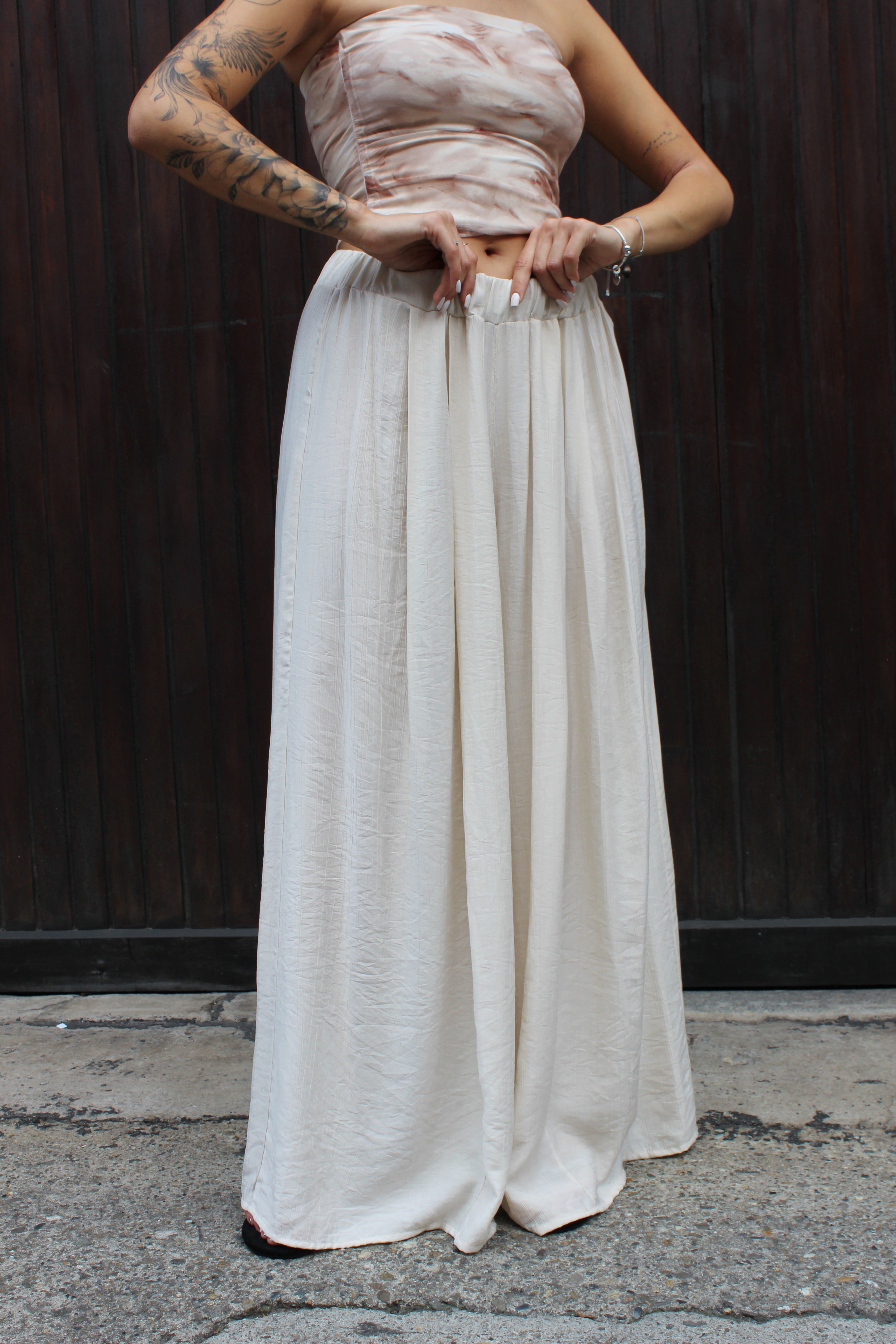 Pantalone viscosa Panna