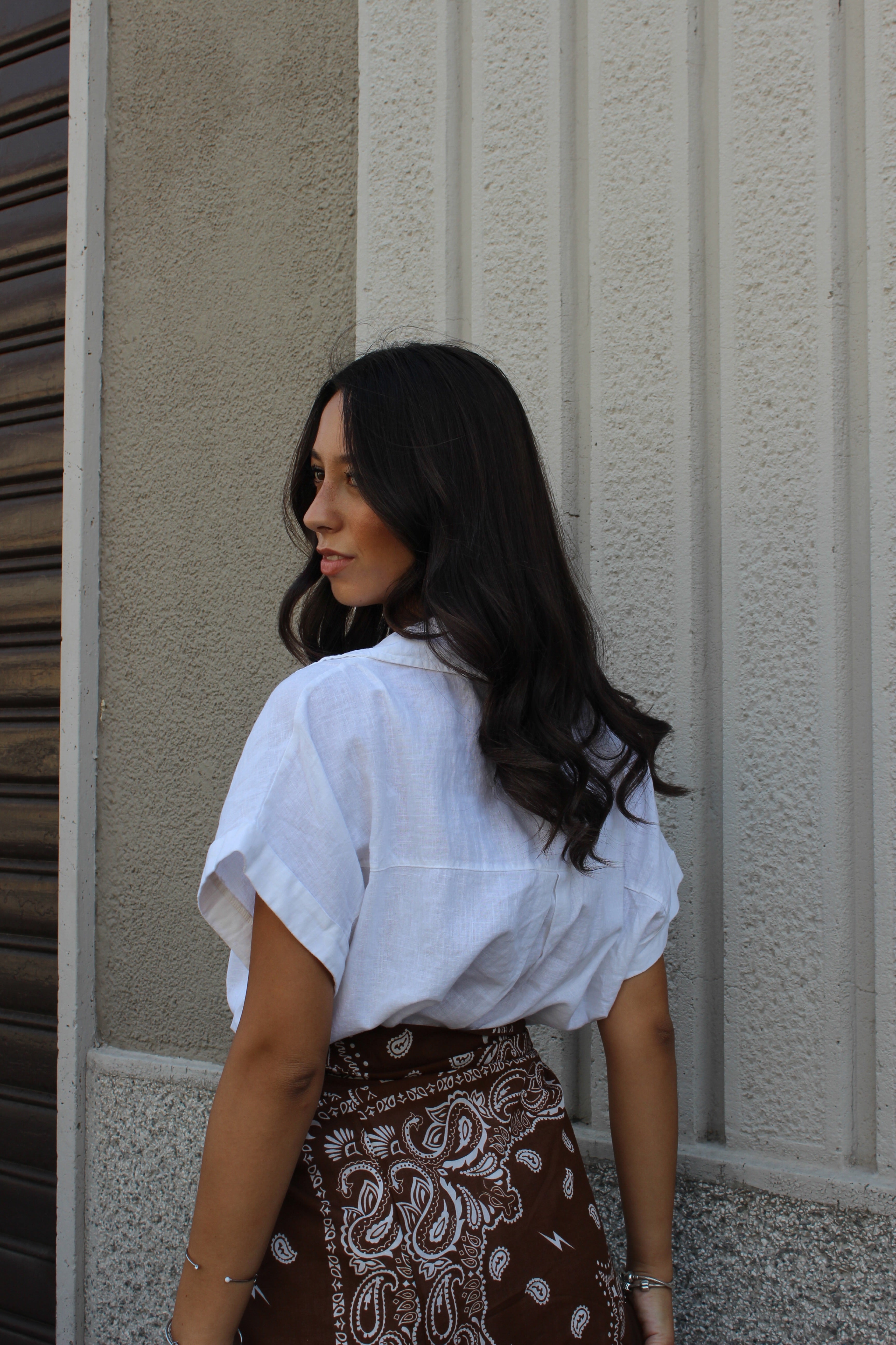 Maxi blusa bianco