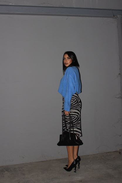 Gonna midi zebra