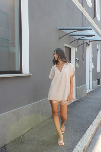 Maxi blusa Beige