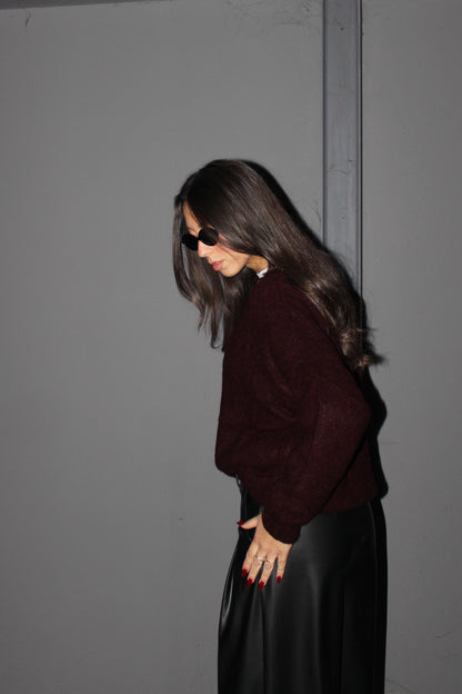 Pull basic burgundy