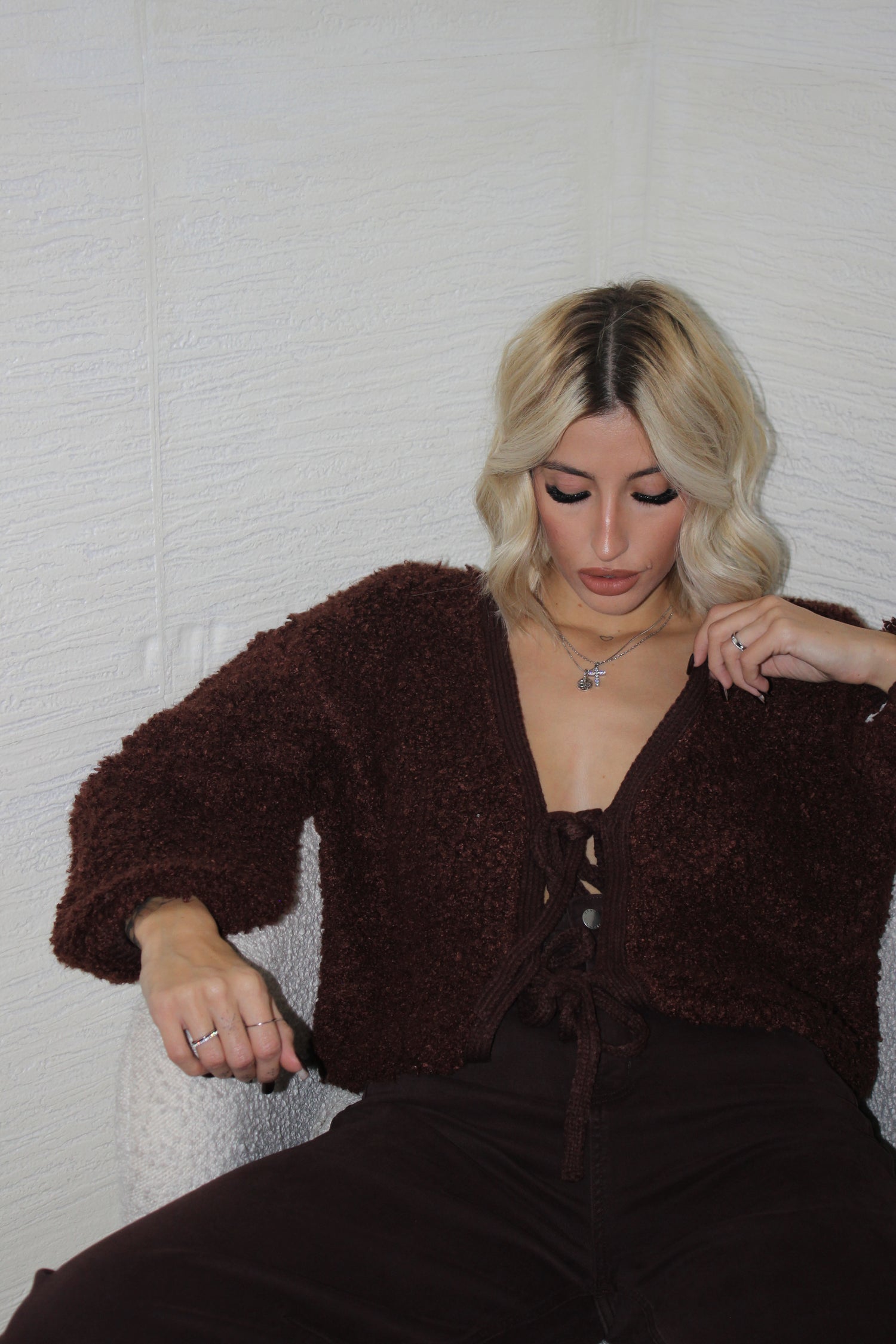 Cardigan Bouclè Cioccolato