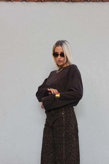 extra longsleeve lumina cioccolato