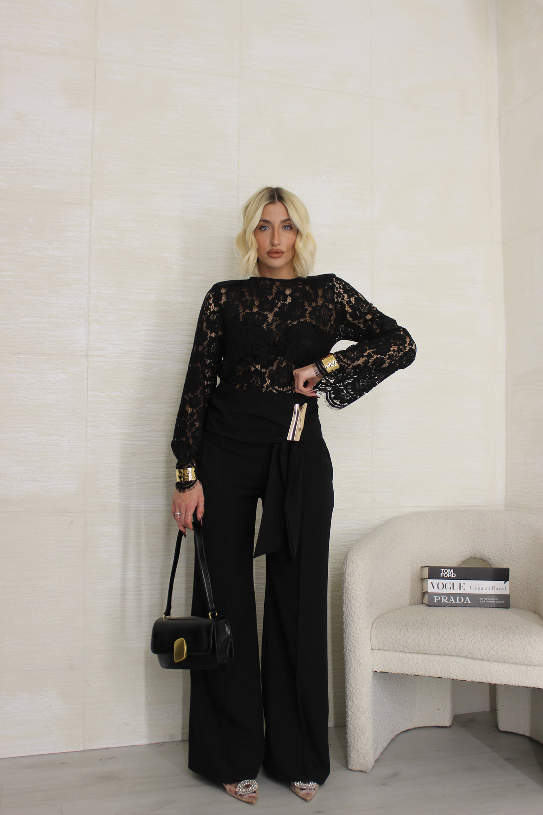 Pantalone elegant nero