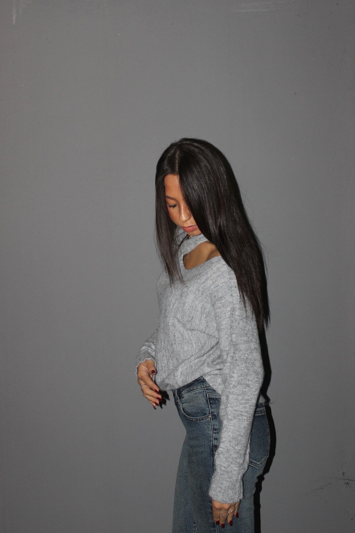 Pull cut out grigio