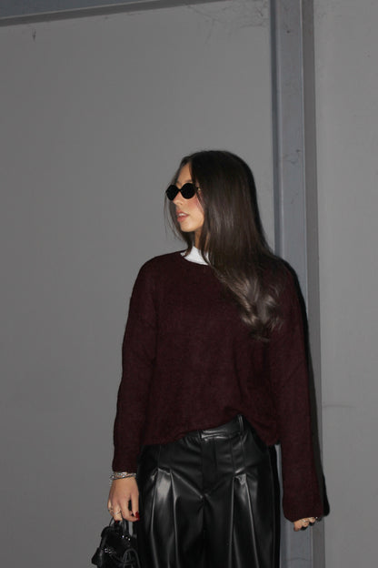 Pull basic burgundy