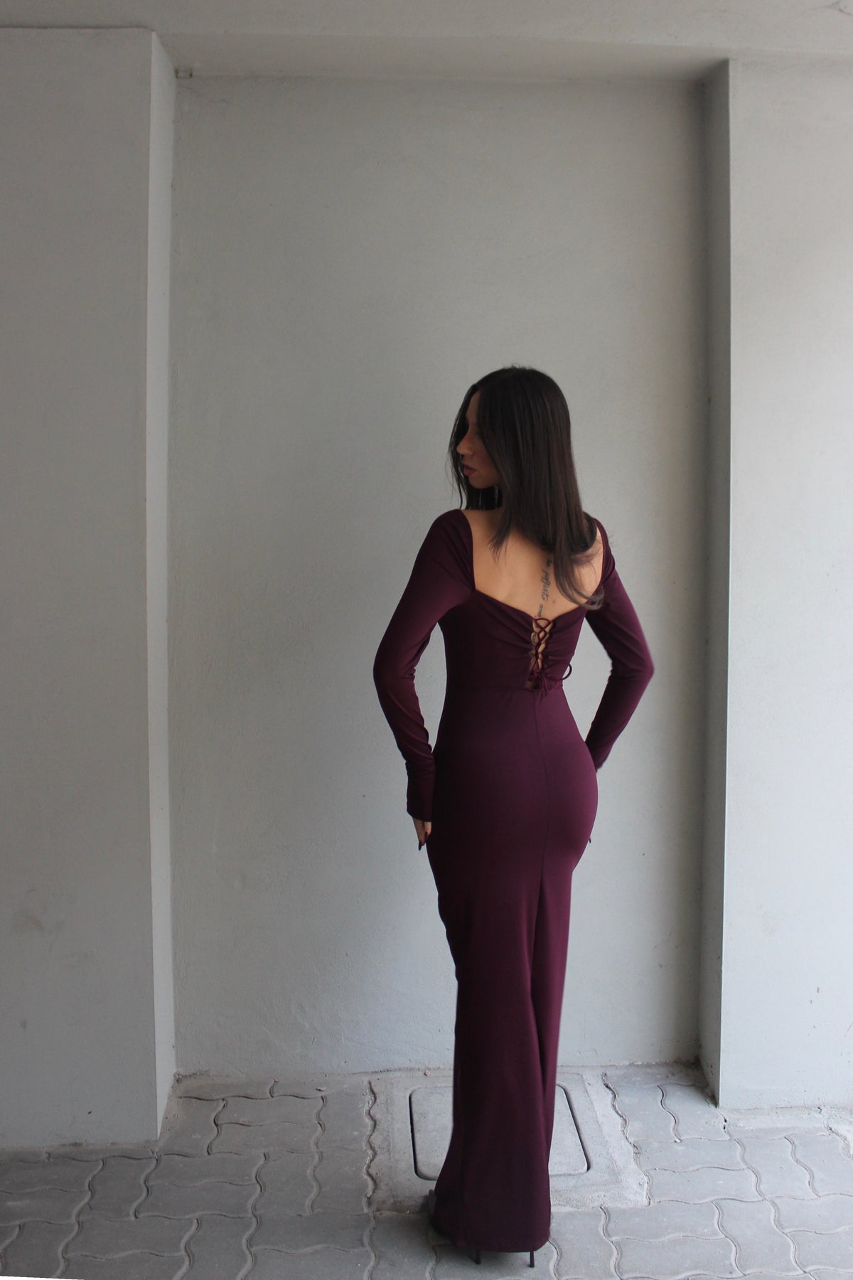 Abito Irina burgundy