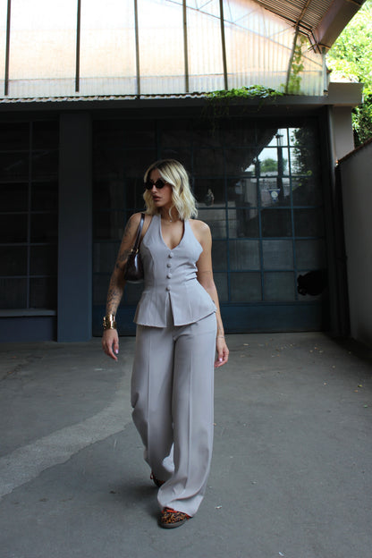 Completo Gilet tortora