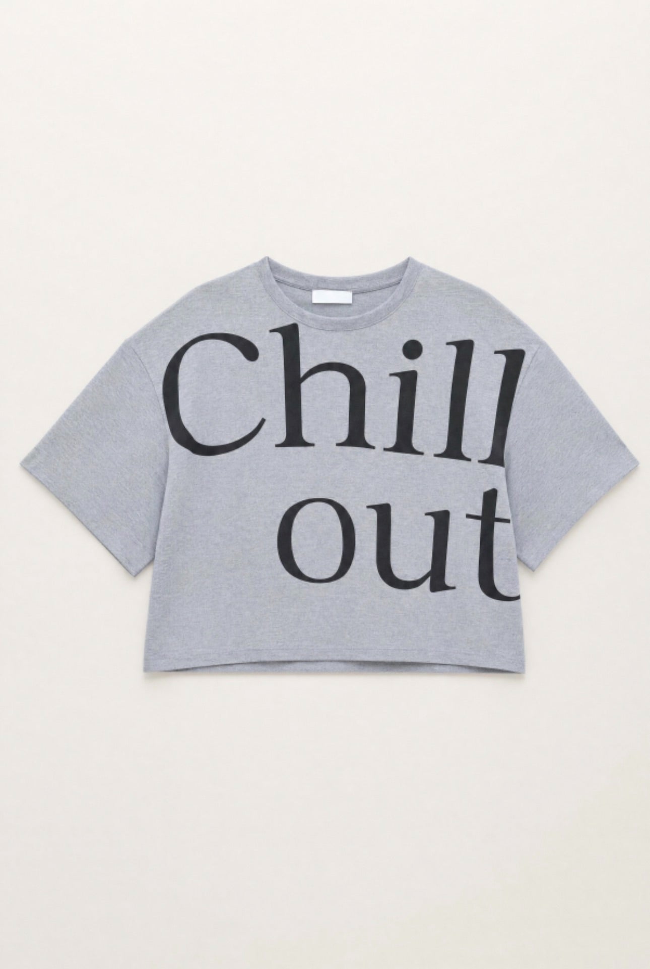 T-shirt CHILL OUT grigia