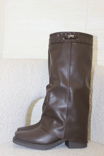 Boots Ecopelle Cioccolato