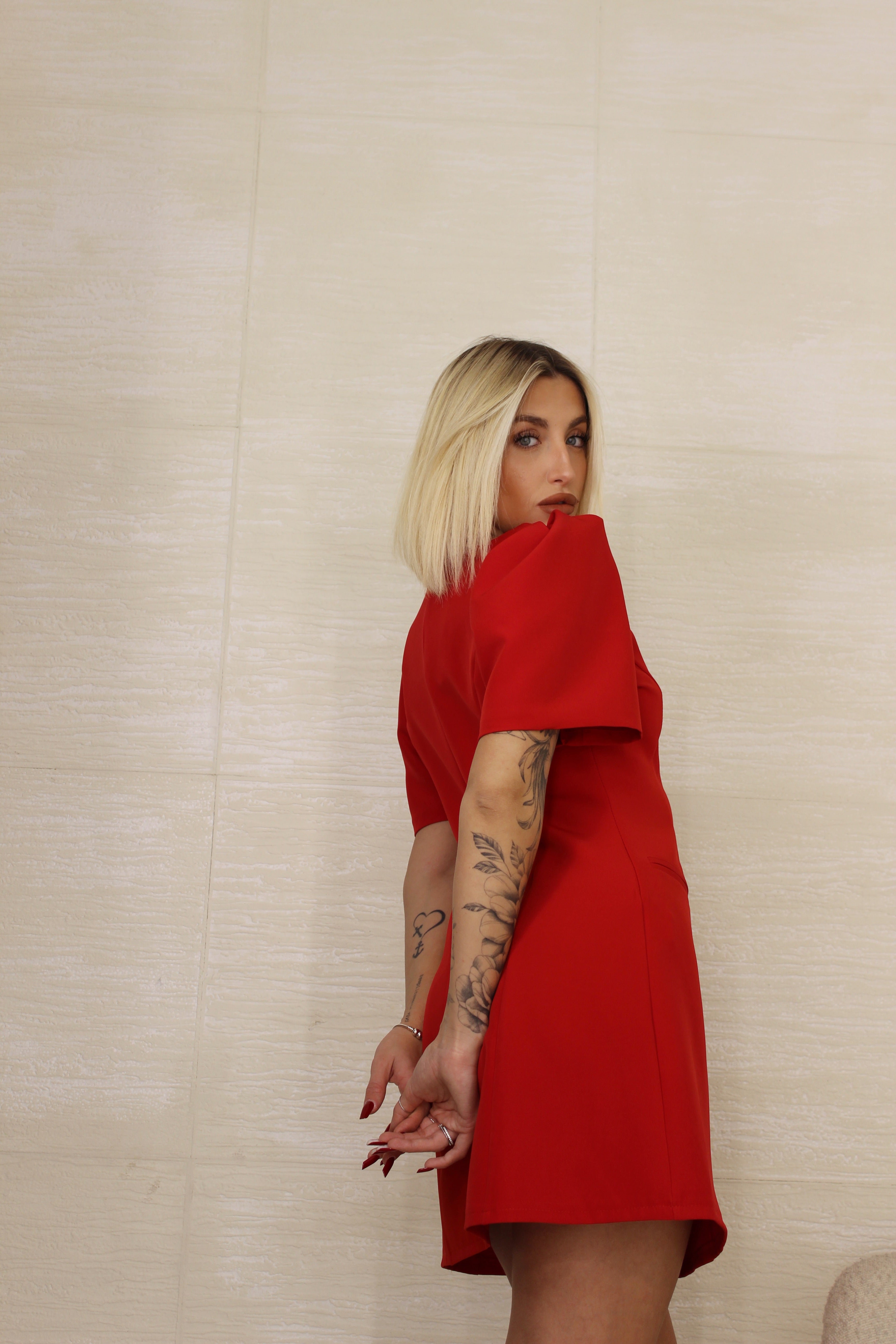 Abito Bon ton Rosso