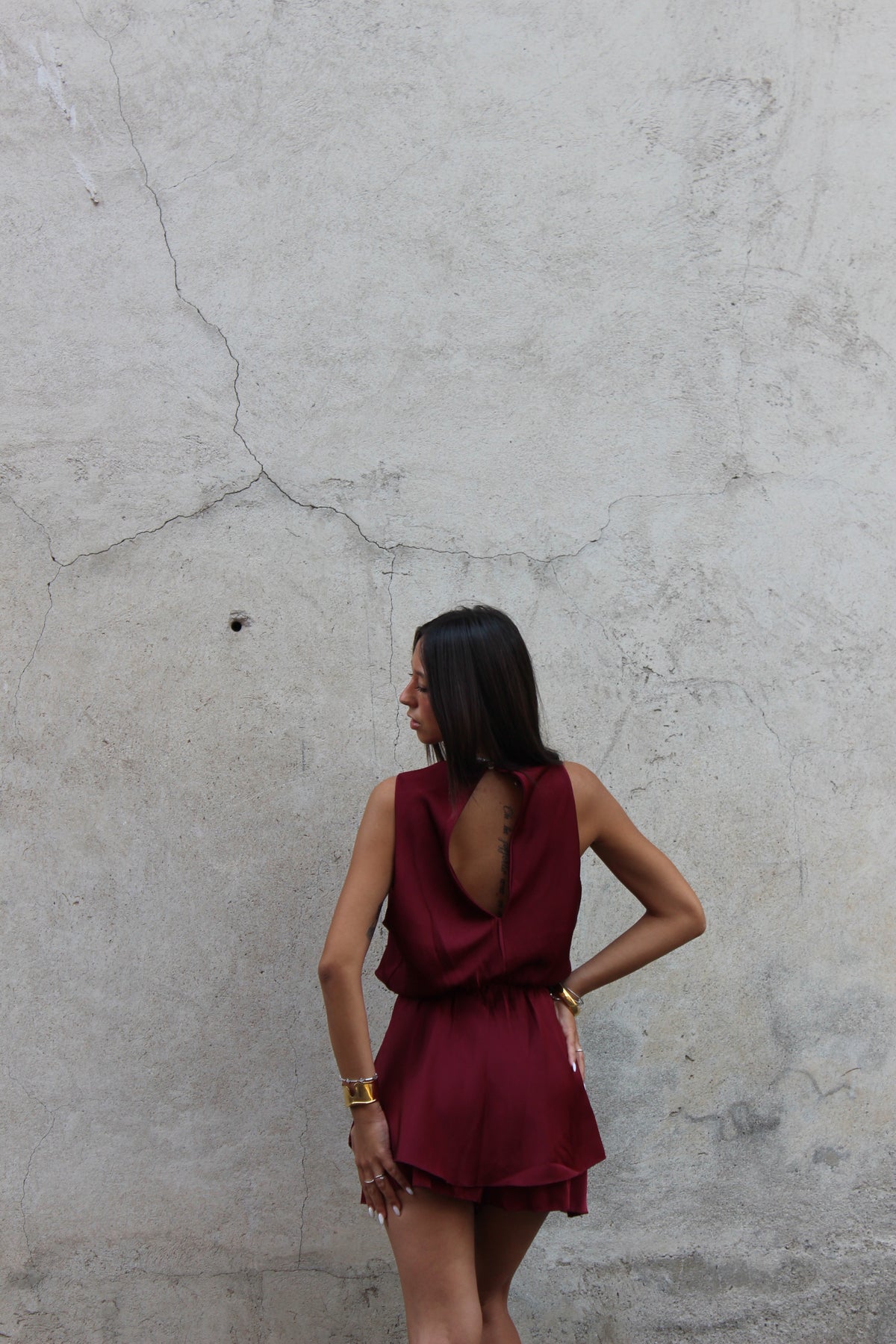 playsuit Noel bordeaux