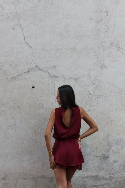 playsuit Noel bordeaux