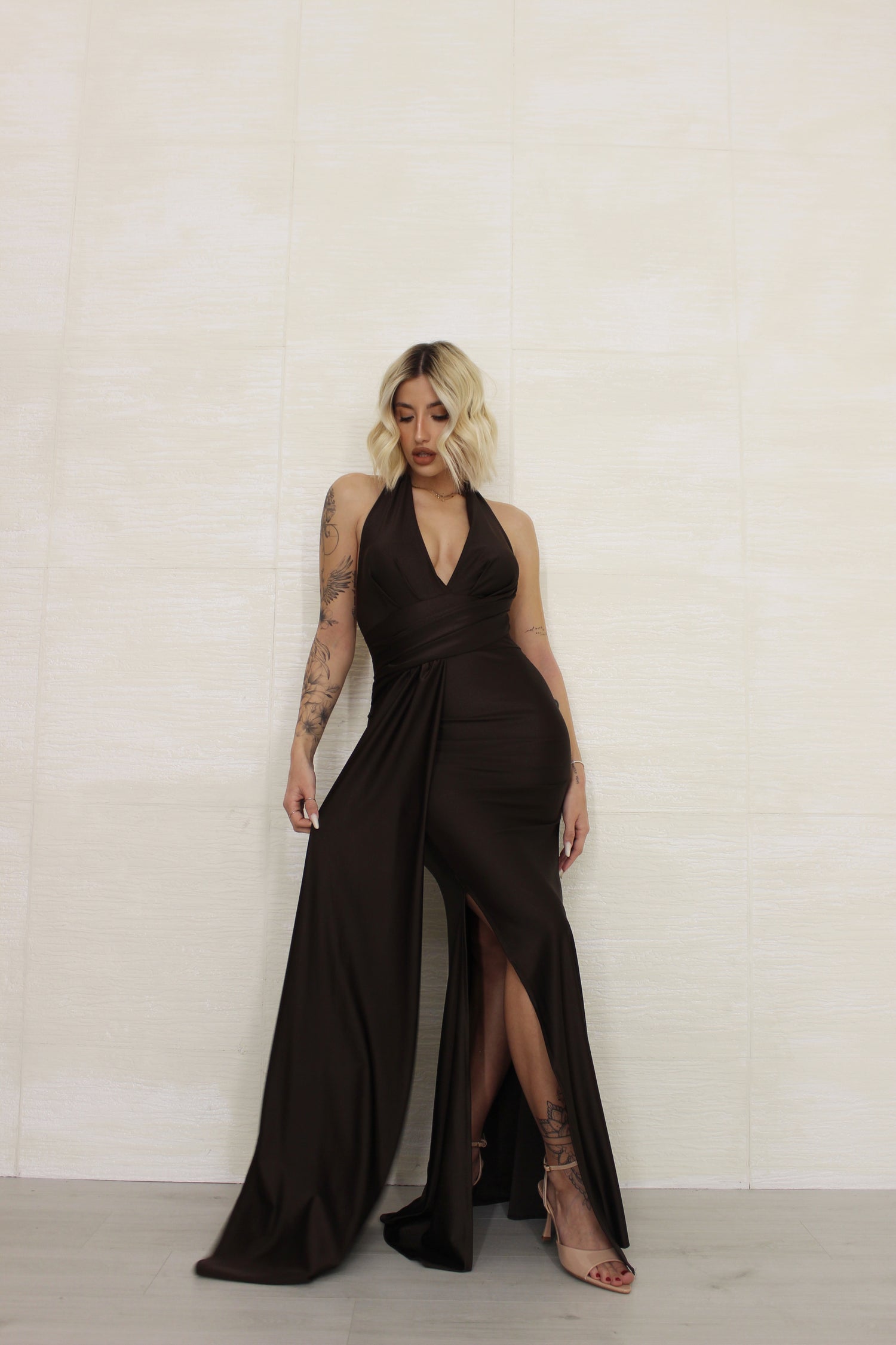 Abito Celine Marrone