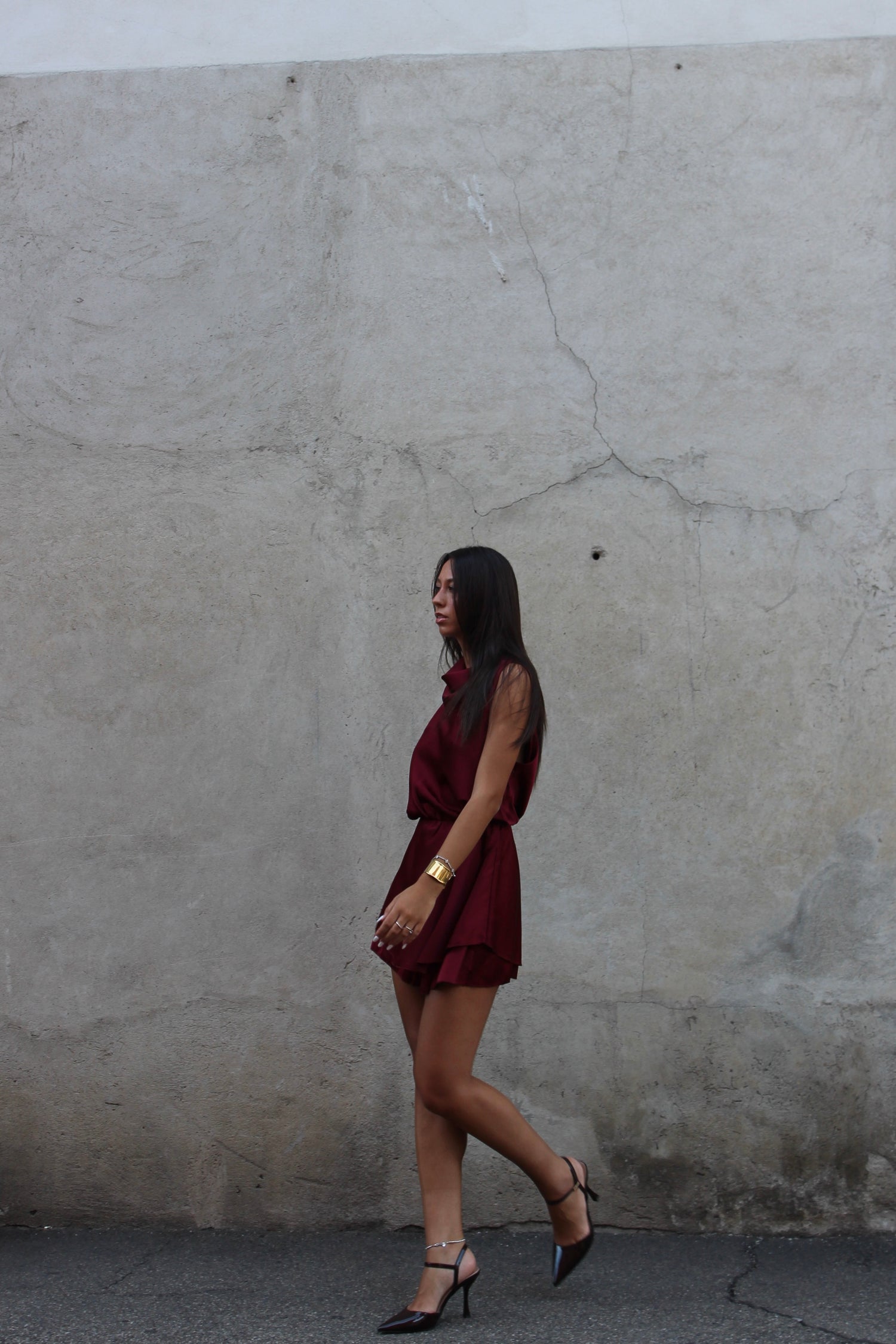 playsuit Noel bordeaux