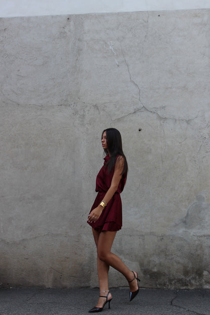 playsuit Noel bordeaux