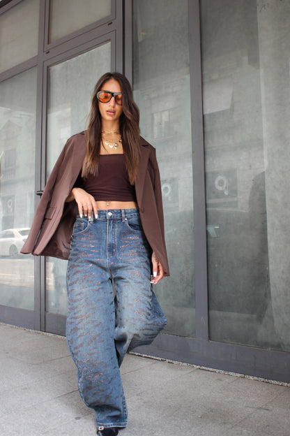 Jeans Luxury Zebrato