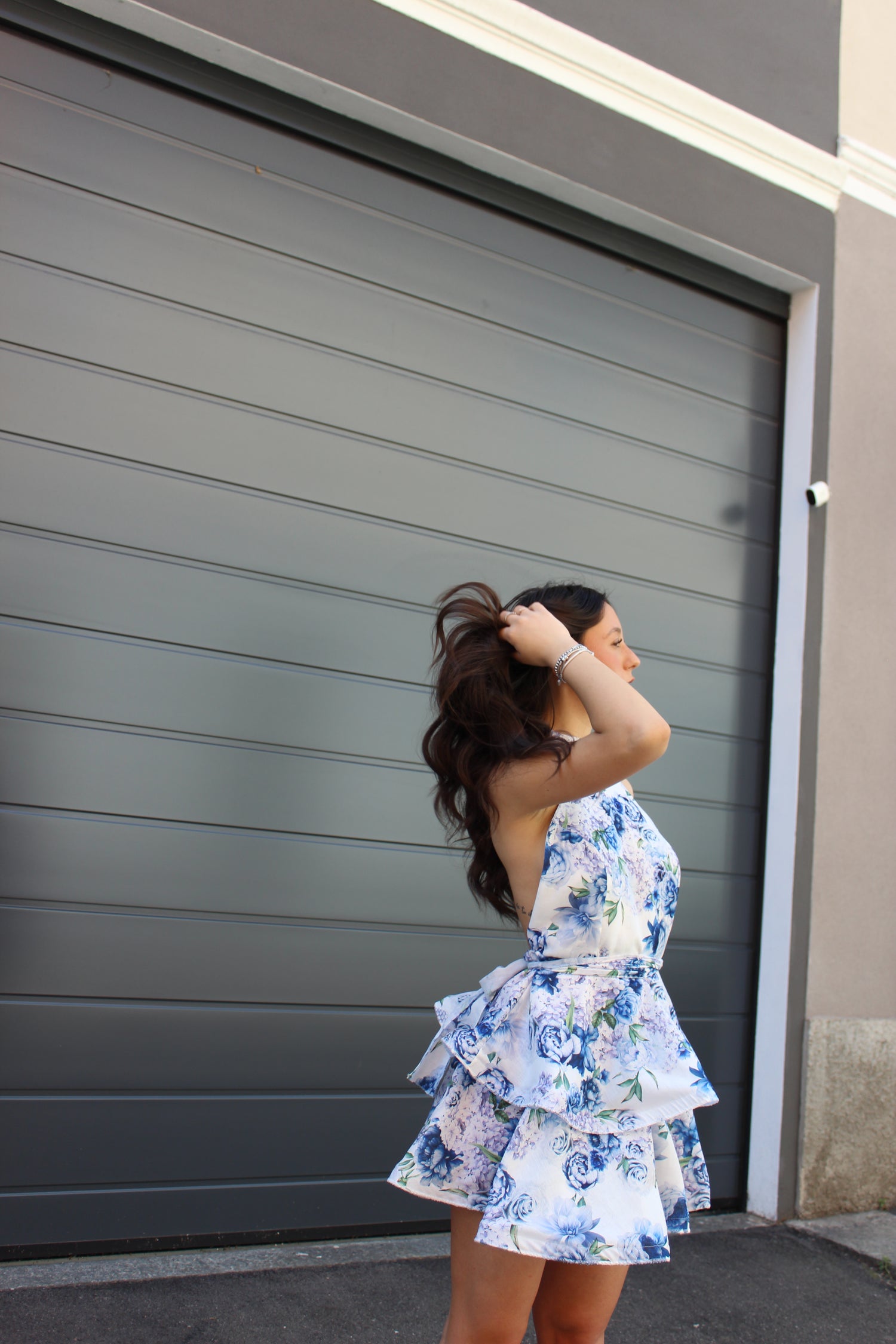 Abito Flowers blu